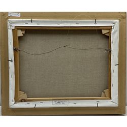 Alwyn Crawshaw (British 1934-): Wooded Country Lane, oil on canvas signed 39cm x 49cm