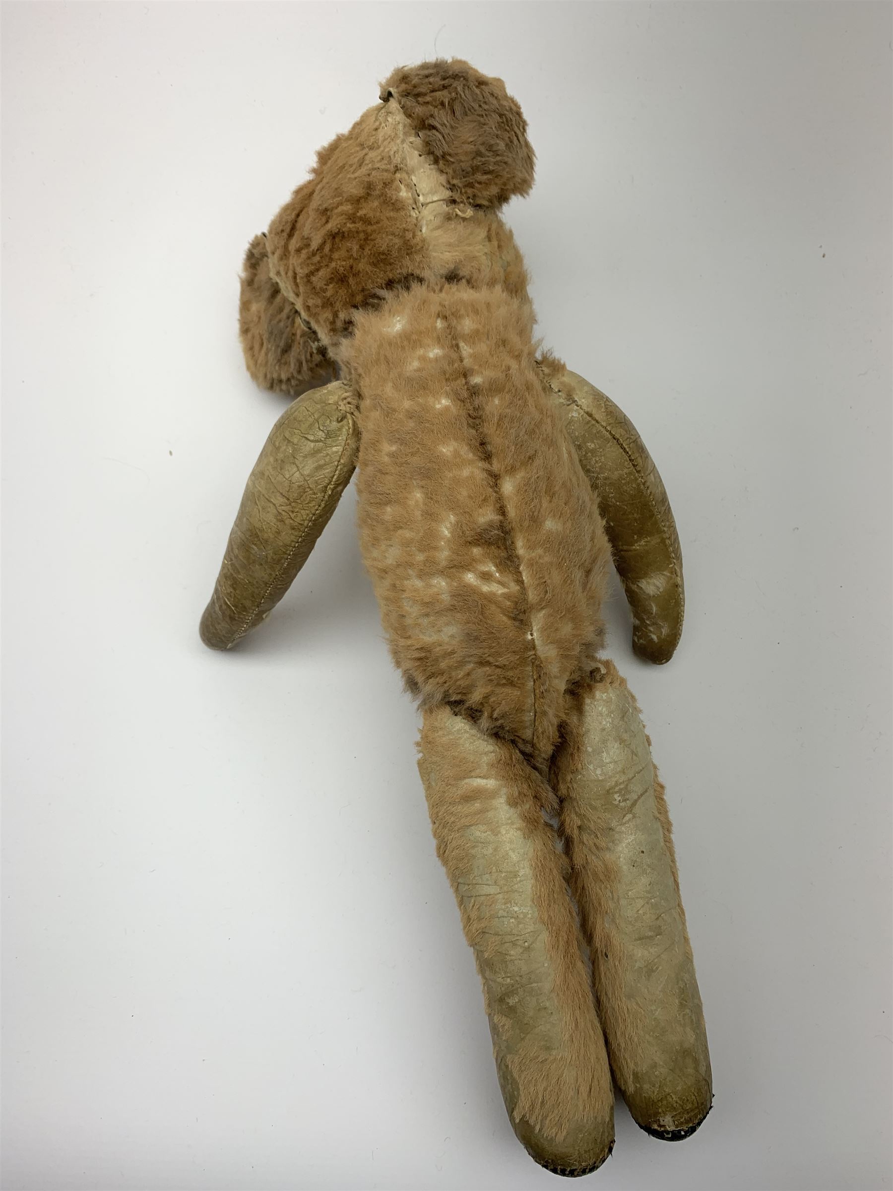 Three 1950s animals comprising unusual hide koala bear with traces of original fur, swivel jointed head, glass eyes and jointed limbs H16