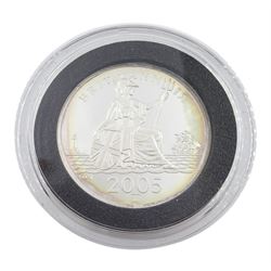 Charles and Camilla 2005 'Royal Wedding' fine silver commemorative medallion, approximately 61.58 grams, cased with certificate