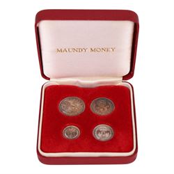 Queen Elizabeth II 1959 Maundy silver four coin set