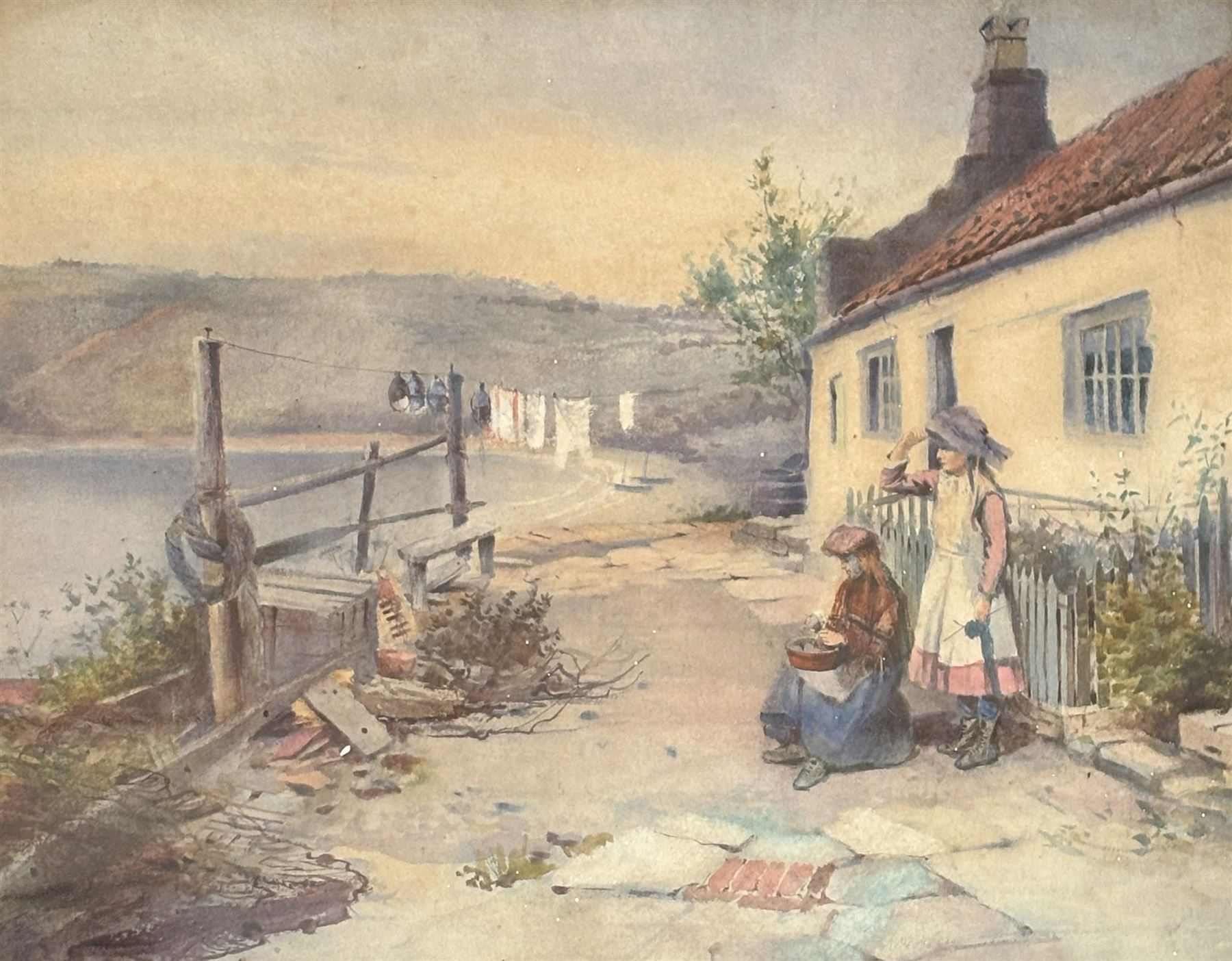 E Bagshaw, a pair of late Victorian landscape watercolours, dated '91, in glazed gilt composition frames (36cm x 45cm) together with three framed landscape water colour prints, and two framed engravings (7) - COLLECTION BY APPOINTMENT FROM: The White House, Thirsk Road, Easingwold, York, YO61 3NF - CALL 01723 507111 TO ARRANGE