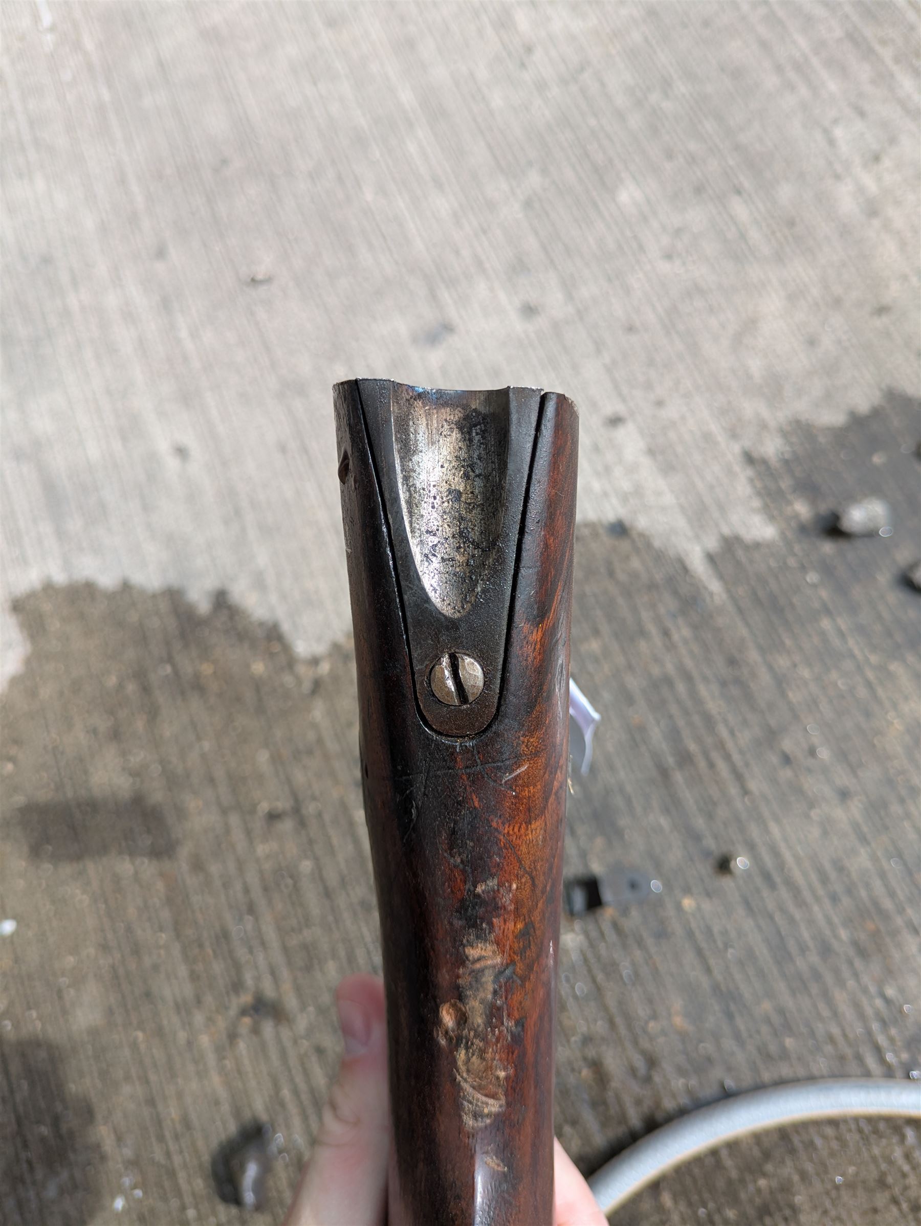 19th century Belgian Gras 12-bore (from 11-bore) bolt-action single barrel shotgun with 80cm barrel No.G85345 L127cm overall. Deactivated to early specification so requires re-deactivation to modern standards RFD ONLY - Disposed 25.06.25 - Notified 24.07.25