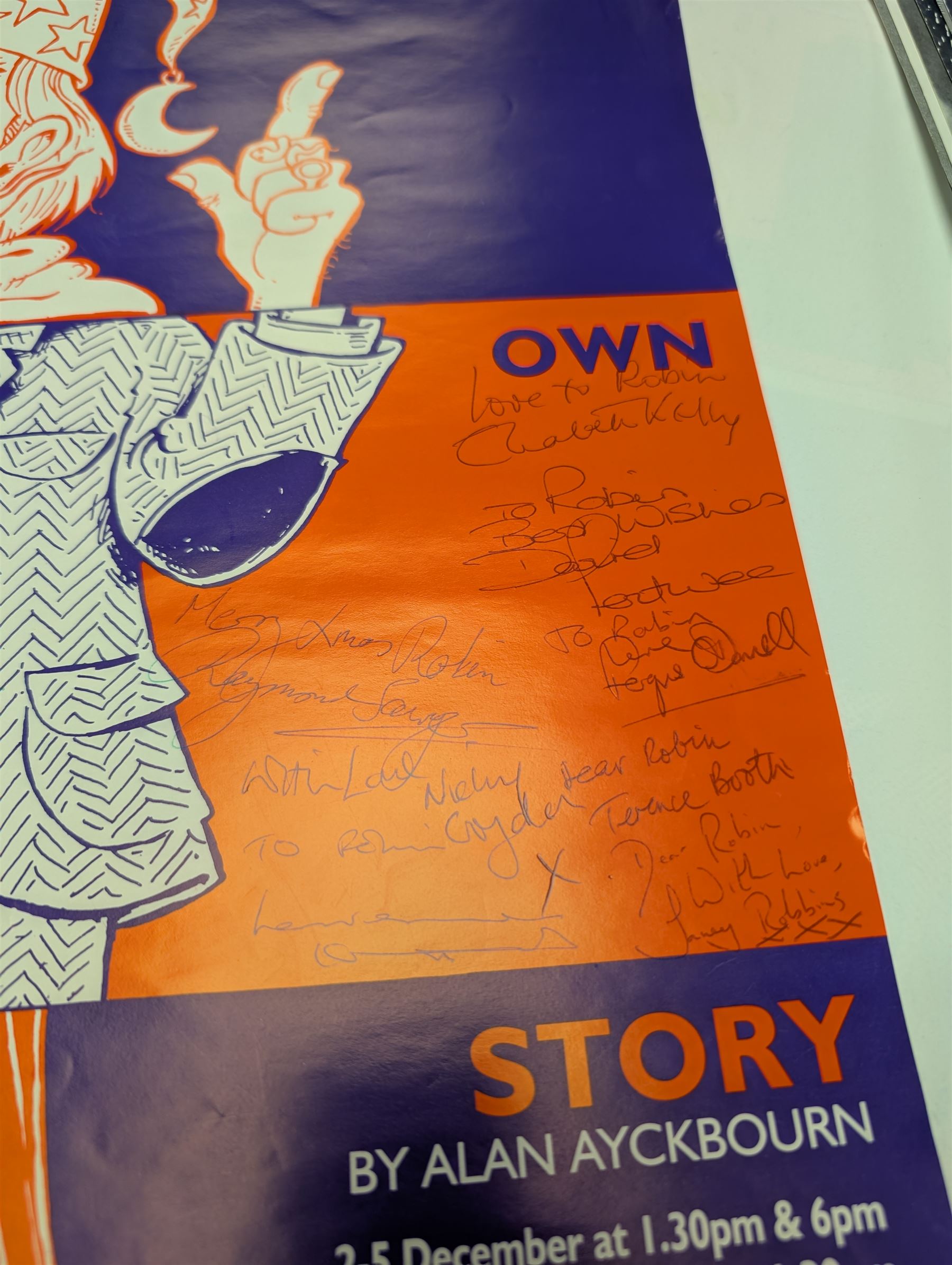 Approximately 50 Stephen Joseph Theatre posters, including several signed examples with signatures of Alan Ayckbourn and cast members, together with theatre programmes and other ephemera