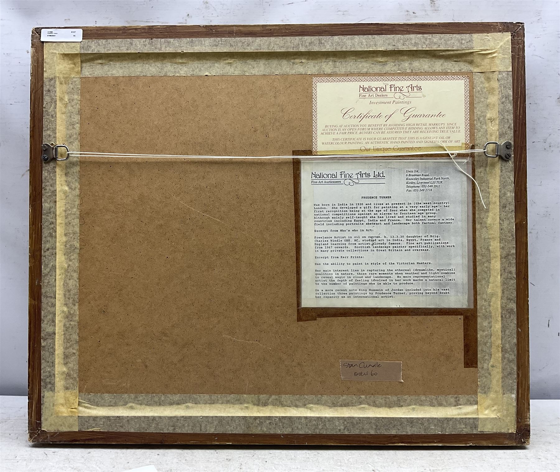 Prudence Turner (Scottish 1930-2007): Trees Beside the Water, watercolour signed 29cm x 39cm