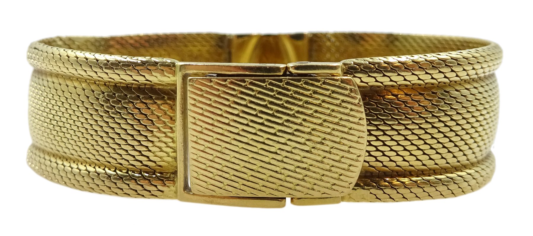 18ct gold bracelet stamped, approx 43.83gm Jewellery, Watches, Silver & Coins