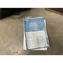 Quad FM4 tuner, a Quad 405 power amplifier, a Quad 34 preamplifier, a Yamaha MG82CX and various cables