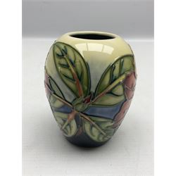 Moorcroft Simeon patterned vase, with printed mark beneath, H9cm
