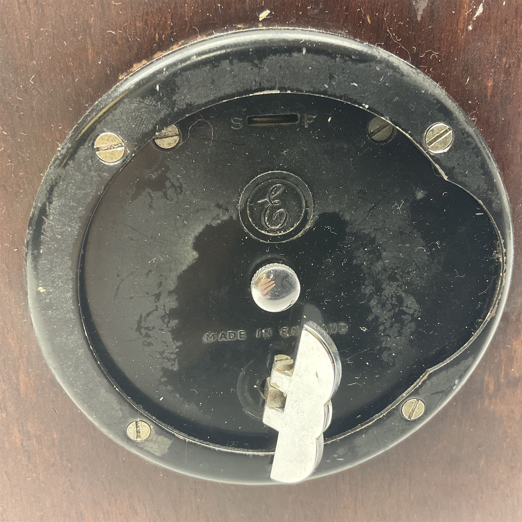 Elliott mahogany cased mantel clock