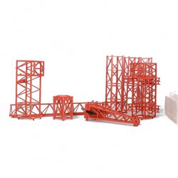 Two Conrad 1:87 scale Wolffkran Tower Crane models, both boxed