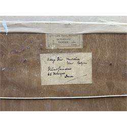 Stewart Carmichael (Scottish 1869-1950): Village Nun in Ghent Belgium, watercolour signed and dated, labelled verso 37cm x 37cm