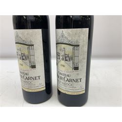 Chateau La Tour 1981, Haut-Médoc, 75cl, 12% vol, four bottles