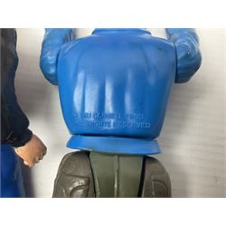 Pelham Puppet - Tyrolean Girl in yellow box; three 'A' Team action figures; clockwork plastic Mickey Mouse figure; and seven various fashion dolls (12)