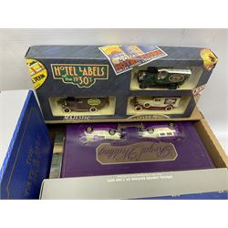 Large collection of die-cast sets including Qantas The Spirit of Austalia, North Yorkshire Moors Railway, Exclusive First Editions Volume 1 and other sets in two boxes (35)