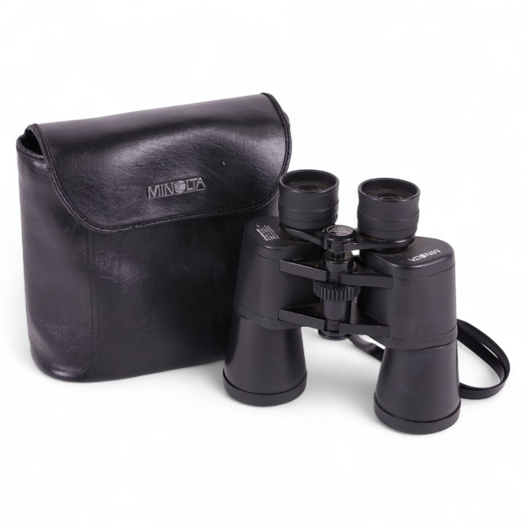 Pair of Minolta MK 10x50 Standard binoculars, serial no. 7052631, in Minolta case