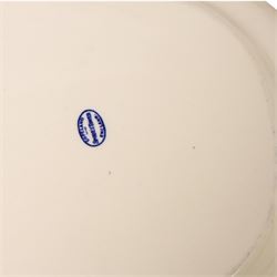Spode Tower pattern graduating set of three platters, largest L44cm D35cm 