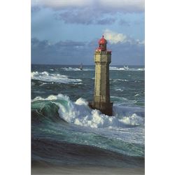 After Jean Guichard (French 1952-): 'Phare de La Jument II', colour print 85cm x 57cm