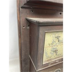 Railway  repeater signal box, with signals for train on line and arrival, H97cm