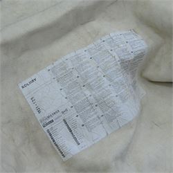 Skins/Hides: cow hide, adult hide rug with brown and white pattern, together with a pair of buffalo horn 