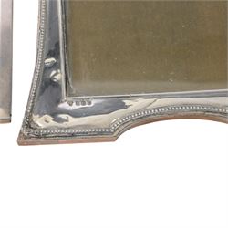 Seven silver mounted photograph frames, including pair of small rectangular examples, all hallmarked, tallest H