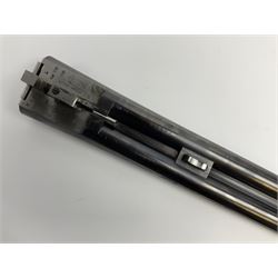 Very fine Westley Richards 12-bore side-by-side double barrel boxlock ejector live pigeon sporting gun, c1910, very heavy and thick 76.5cm blued tightly choked barrels with 2.5