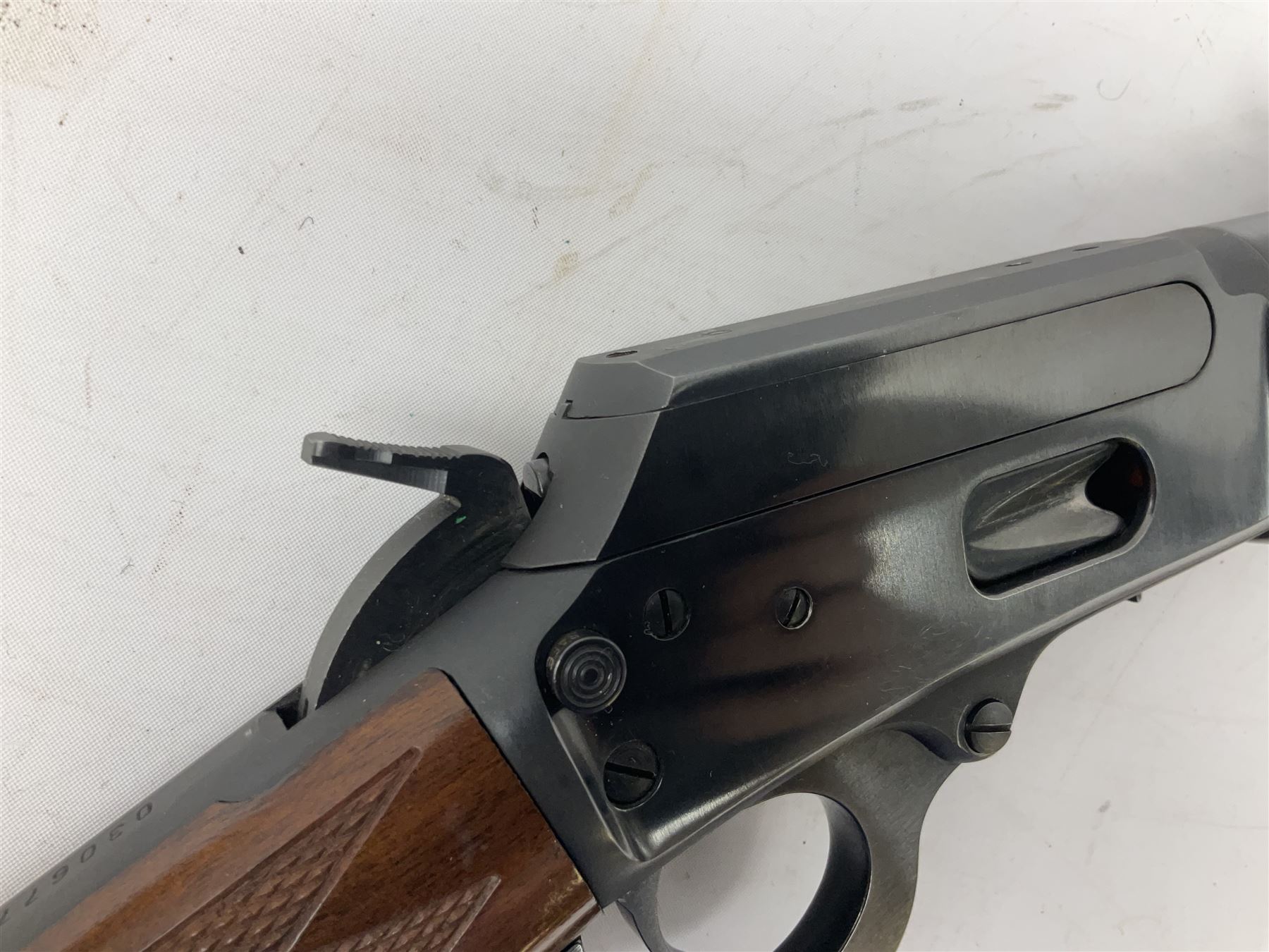 Marlin .38/357 Model 1894CS-357 Mag. or 38 Special underlever sporting rifle with 47cm barrel and sliding adjustable rear sight No.03067787 L91.5cm overall SECTION 1 FIRE-ARMS CERTIFICATE REQUIRED