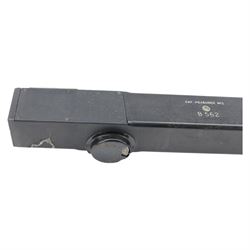 MKI Watkin Clinometer No. 1 1894, military issue Hall Bros theodolite no. 40467, and a military issue B562 gap measurer No. 3, all within fitted canvas/wooden cases