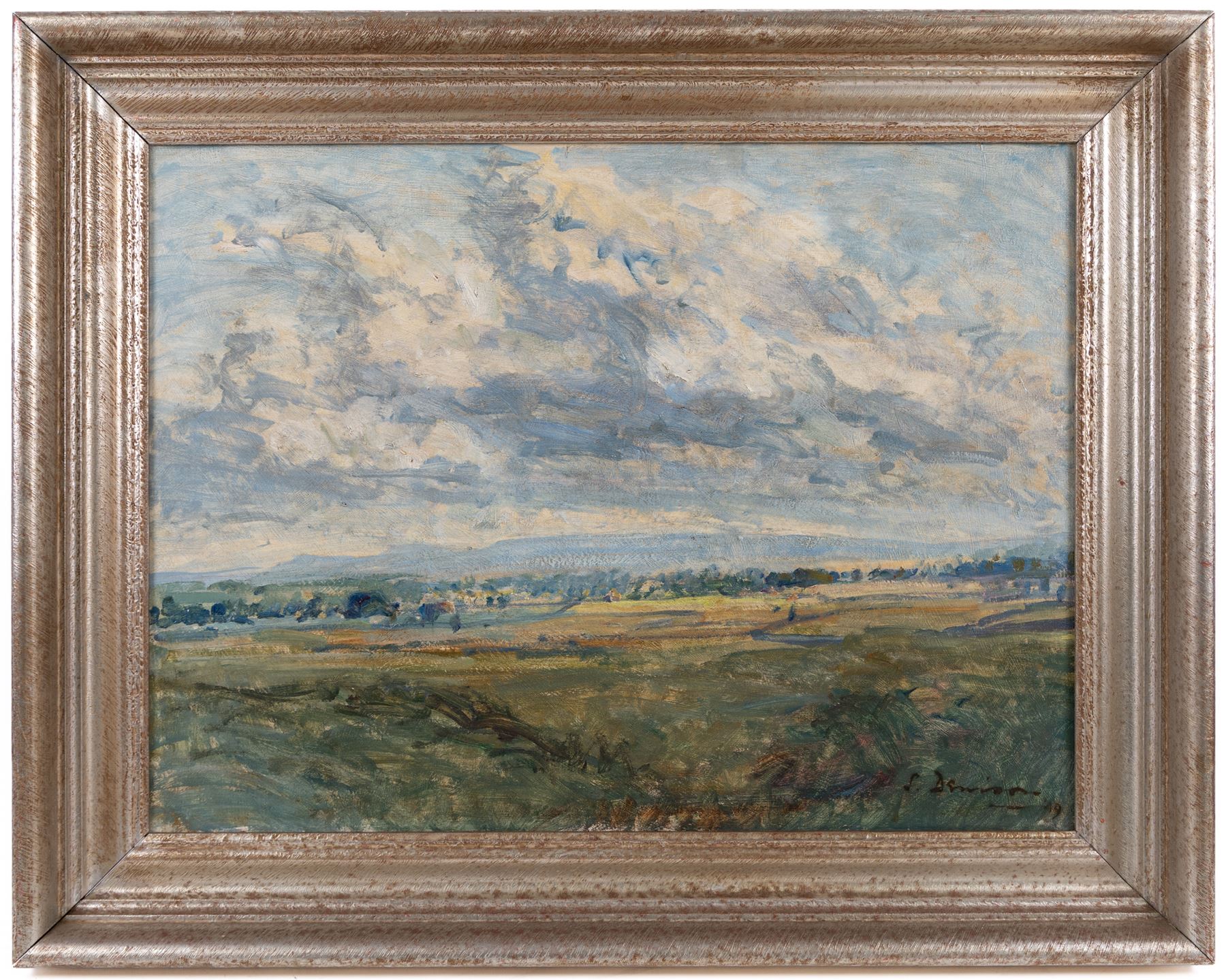 Stephen Denison (British 1909-1965): 'Kirkby Malzeard - Yorkshire', oil on canvas signed and dated '49, titled verso 44.5cm x 60cm
Provenance: purchased Bonhams 18th Nov 2003, Yorkshire Pictures, Lot 153.
