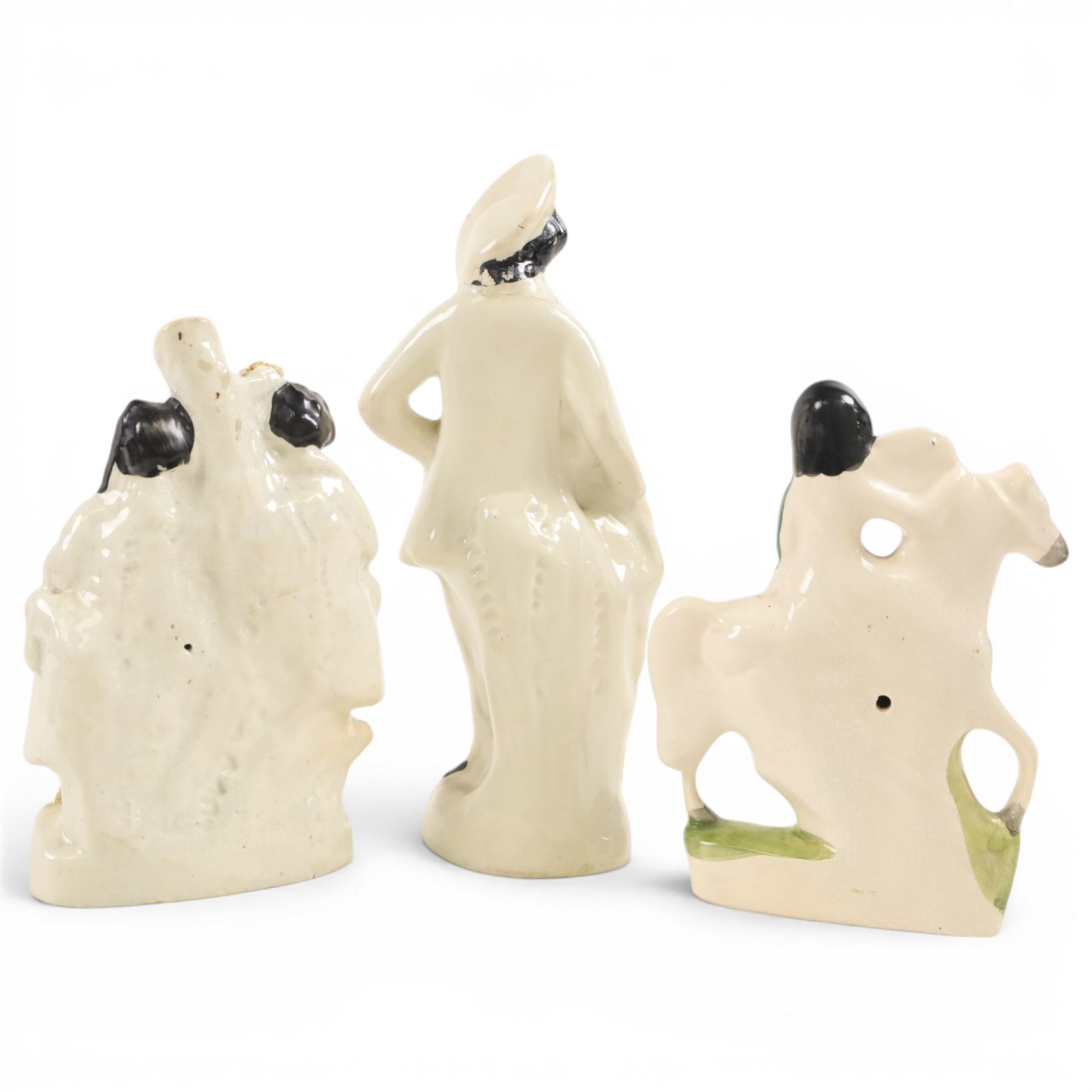 Collection of Staffordshire figures, including Princess Royal, Highlander etc 