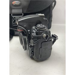 Nikon D700 camera body, serial no 2257597, with Lowepro camera bag