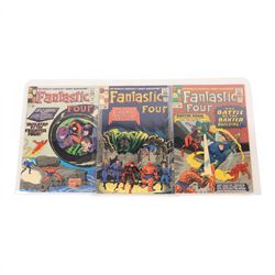 Fifteen Marvel Silver Age 'The Fantastic Four' comic books, spanning years 1963-1965, comprising issues #24, #27, #31-#40, including several duplicates