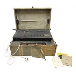 Selmer Clavioline portable electric keyboard, in original case, amp & speaker combined in lid, H41cm, W56.5cm