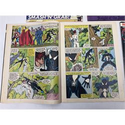 Spider-Man comics (1982-1985) nos 500-527, 529-535, 537-552, 579-602, 604-614, 620-626, and 628-631 (97)