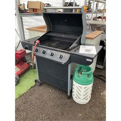 Nimbus 4 burner gas BBQ with gas bottle  - THIS LOT IS TO BE COLLECTED BY APPOINTMENT FROM DUGGLEBY STORAGE, GREAT HILL, EASTFIELD, SCARBOROUGH, YO11 3TX