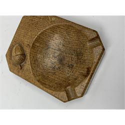 'Acornman' oak ash tray, by Alan Grainger of Brandsby, York