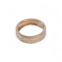 9ct gold Lord of the Rings 'The Ring of Power', produced by Danbury Mint, hallmarked with certificate of authenticity, contained within wooden box