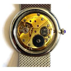 Favre-Leuba gentleman's stainless steel manual wind bracelet wristwatch, case No. 3502-42 1479, boxed