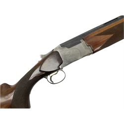 Winchester Japan 5500 12-bore by two-and-three quarters over-and-under double barrel boxlock ejector sporting gun, with 71cm barrels, ventilated rib and barrels, the walnut stock with chequered pistol grip and fore-end, single selective trigger and top safety, serial no.K542927E, L115cm overall; in gun sling SHOTGUN CERTIFICATE REQUIRED