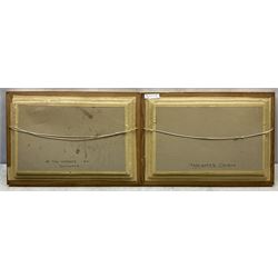 Walter Linsley Meegan (British c1860-1944): Tadcaster Church and On the Wharfe at Collingham, pair oils on canvas signed 24cm x 39cm (2)