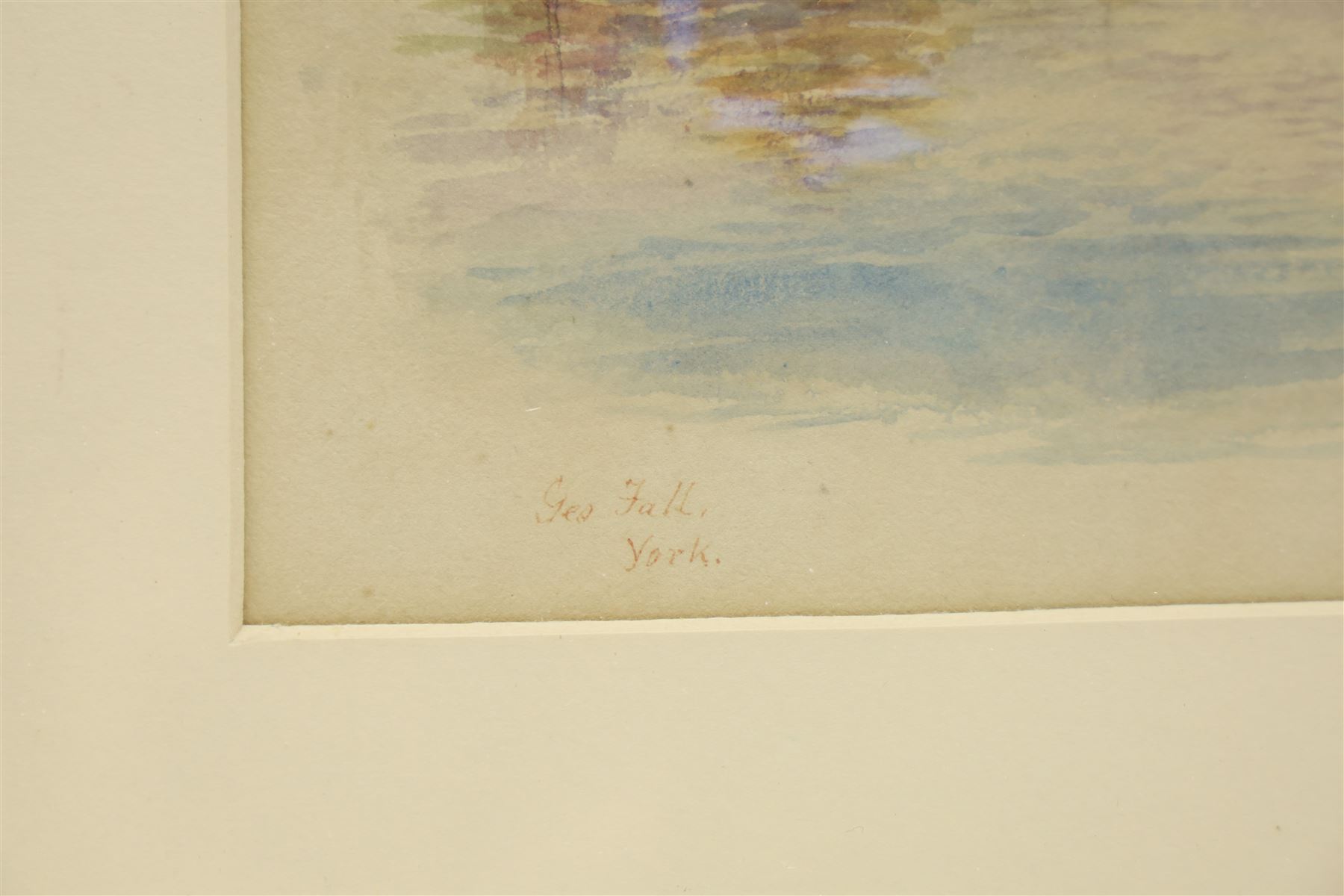 George Fall (British 1848-1925): 'Water Tower - Minster York', watercolour signed and titled 26.5cm x 20.5cm
