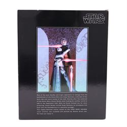 Gentle Giant limited edition Asajj Ventress and Count Dooku statue, boxed with certificate of authenticity