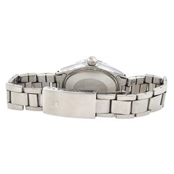 Rolex Air-King Precision gentleman's stainless steel automatic wristwatch, Ref. 5500, serial No. 2275678, silvered dial with baton hour markers, on Rolex Oyster stainless steel bracelet, with fold-over clasp, boxed