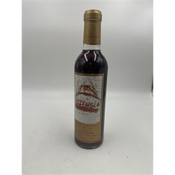 Mixed dessert wine; comprising Chateau Laville 2003 Sauternes, Essensia 2000, California Orange Muscat, Cadillac, 2005 Cuvee Particuliere, all 37.5cl various proof (3)  