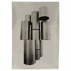 Günter Tollmann (German 1926-1990): Graphics - Silver Black, limited edition print signed ...