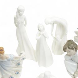   Lladro including Sweet Dreams 1535, Cinderella 4828, Angel Dreaming 4961 and another 4539, eight Royal Doultonfigures from the Images series and one other figure Kathy HN3305