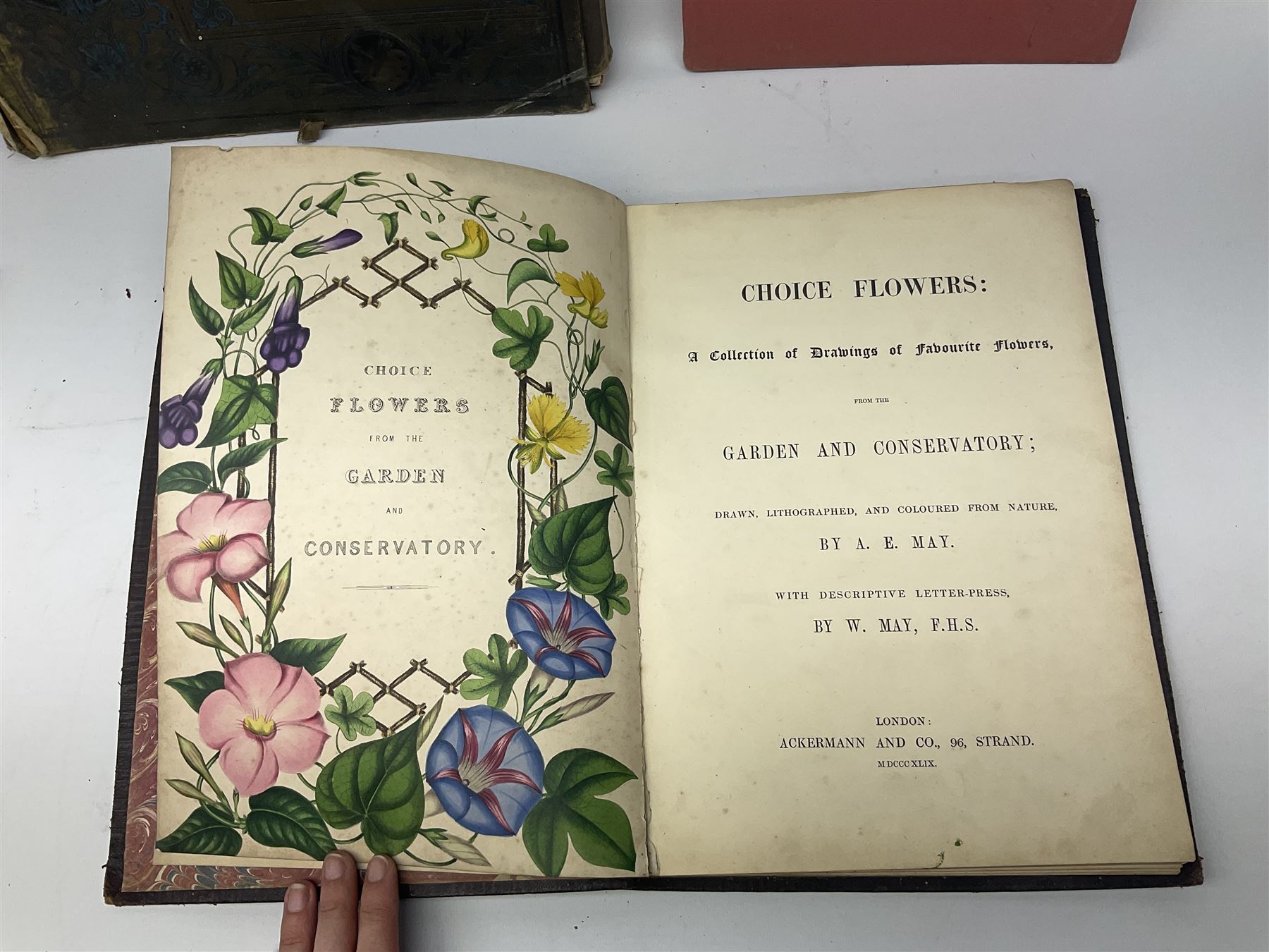 Queen Alexandra's Christmas Gift Book: Photographs From My Camera, Daily Telegraph, 1908, with silver mounted cover, the pierced frame modelled as flowers of The Union, hallmarked London 1908, no visible makers mark, Famous Water-colour painters I.-Frank Brangwyn, R.A., and II. W. Russell Flint, A.R.A., The Studio Limited, 1928, each with colour plates, John L Stoddard's Portfolio of Photographs of Famous Cities Scenes and Paintings, The Werner Company, etc., in one box 