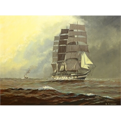 Frederick Tordoff (British/American 1939-): 'Clipper Port Jackson', oil  on canvas signed 45cm x 60cm