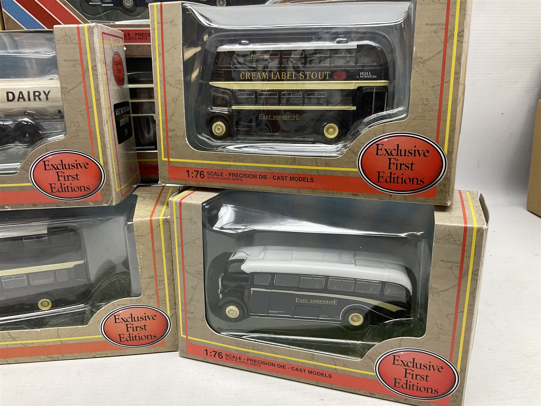Thirteen Exclusive First Editions 176 scale diecast models, all boxed