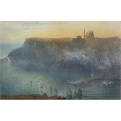 Alfred William Hunt (British 1830-1896): Sunrise Whitby East Cliff, watercolour unsigned 24cm x 37cm