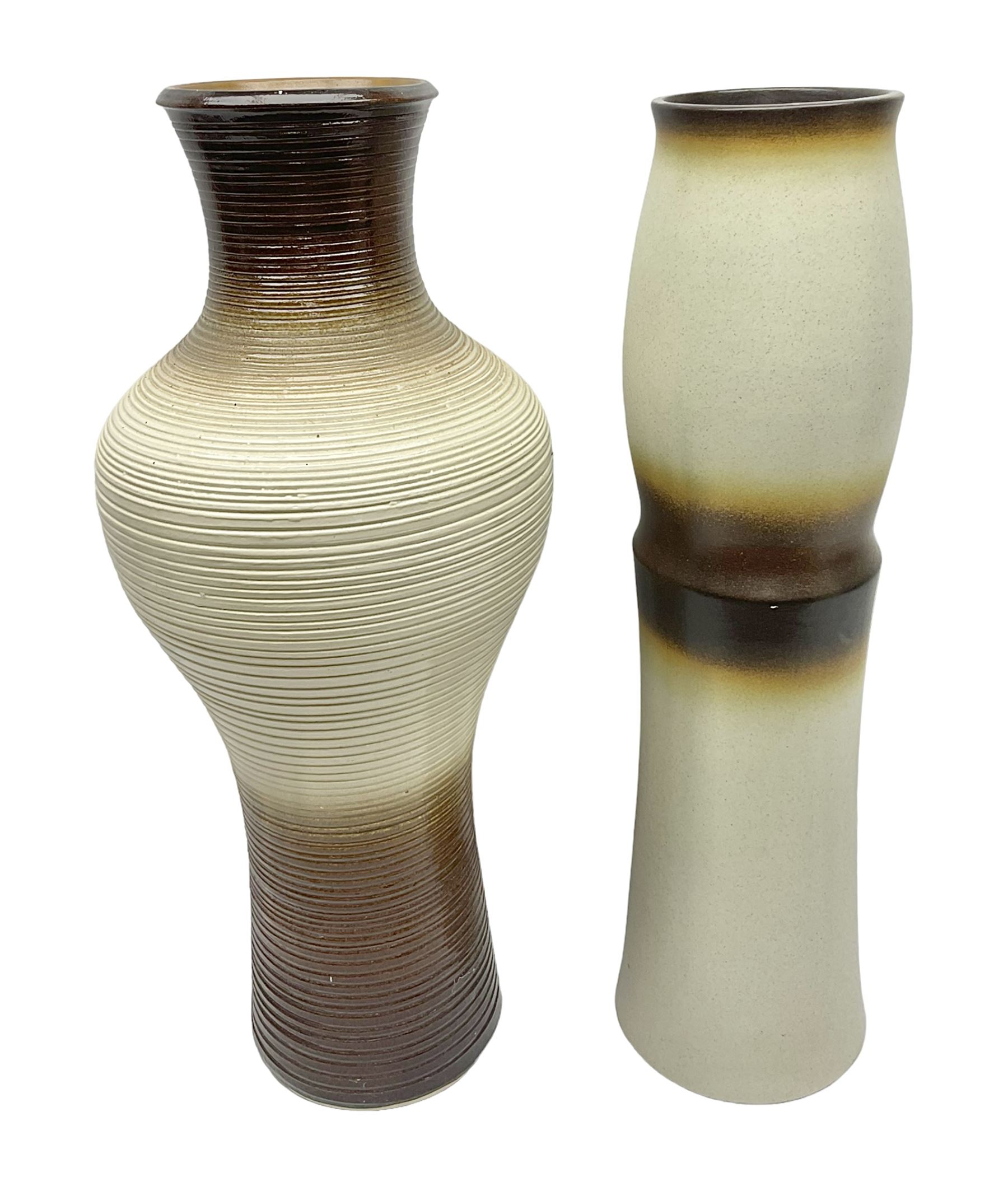 Ditmar Urbach Nora vase, together with another similar vase, Nora vase H64cm