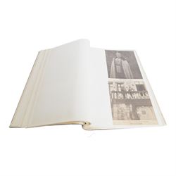 Kaiser Scrap book  with photograph and print clippings 
